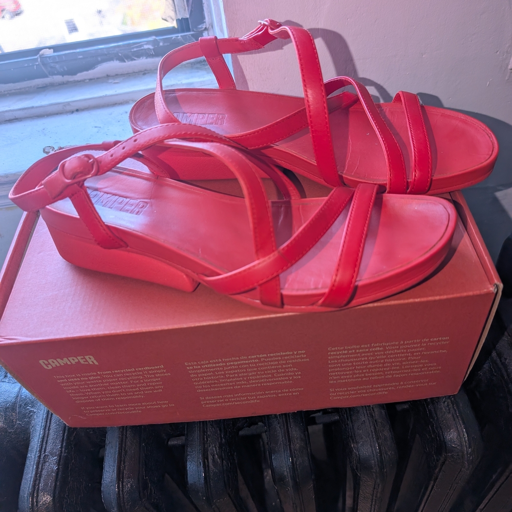 Camper Women's Red Sandals